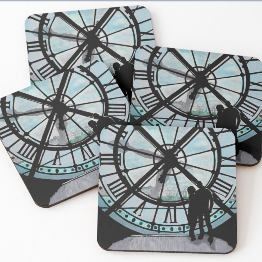 Coasters of Original Art Clock at the Museum Paris